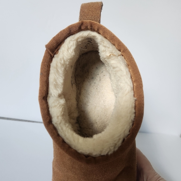 Steve Madden Cabin Tan Faux Fur Women's Cropped  Boots - Size 7.5 (38) - Picture 10 of 10